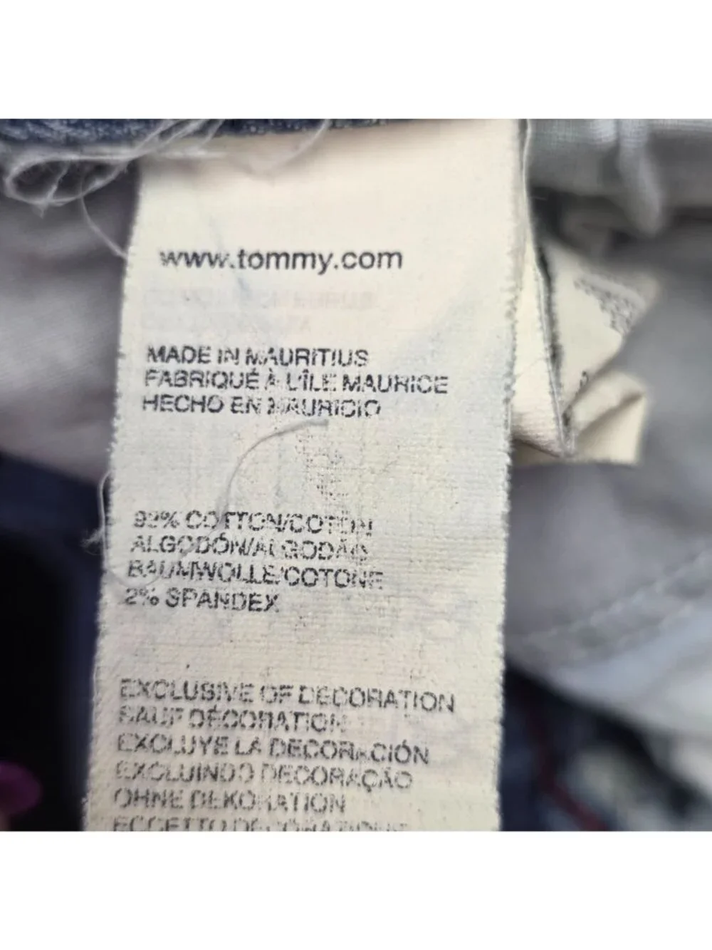 Tommy Hilfiger Straight Jeans 6R Medium Wash Mid Rise Casual Preppy Streetwear